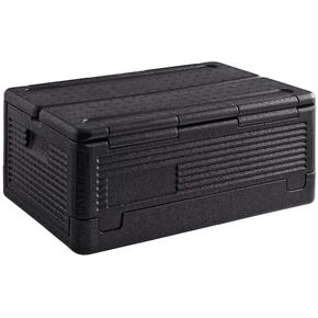 YUANHAO Black Flip Down Top Loading EPP Insulated Food Pan Carrier, 8" Deep Full-Size Pan Max Capacity