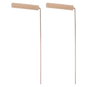 2Pcs Copper Dowsing Rod, 12in Upgraded Flexible Rotary Tool Dowsing Rod, Prospecting Rod Divination Rod for Water Witchcraft, Ghost Hunting, Finding Objects, Paranormal Phenomena