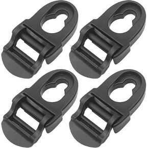 4 Pcs Kayak Seat Clips Replacement, Kayak Seat Clips and Hooks Repair Parts, Kayak Seat Belt Clips, Kayak Straps Seat Clip with Straps, Kayak Seat Repair Clip, Kayak Accessories