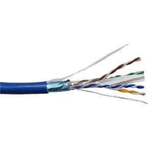 Micro Connectors 250 Feet CAT 6A Solid & Shielded (F/UTP) CMR Riser Bulk Ethernet Cable -White (TR4-570SRWH-250)