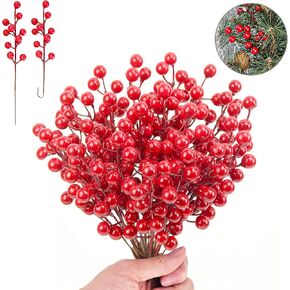 35 Pack Christmas Tree Decorations,Artificial Red Berry Stems Christmas Picks,8.3 inch Christmas tree pick ,Christmas tree fillers，Christmas Decor Ornaments for Xmas Decoration/Home Holiday Decor