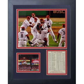 Legends Never Die 2011 St. Louis Cardinals Field Celebration Framed Photo Collage, 11x14-Inch (11018U)