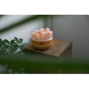 RELAXUS Salt of The Earth Himalayan Salt Ultrasonic Diffuser & Lamp with Multi-Color LED Lights - 6.5"