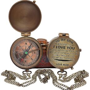Compass with Case/Gift for Son/to My Son Gifts/Mom to Son Gift ((Son from Mom))