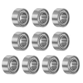 uxcell 10pcs MR105ZZ Miniature Deep Groove Ball Bearings 5x10x4mm Double Shielded Bearings for TRX4 1/10 RC Cars Trucks, 3D Printer, P6 (ABEC 3)