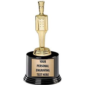 Chef Trophies with Custom Engraving, 7.25" Personalized Cooking Chef Award Trophy On Deluxe Round Base Prime