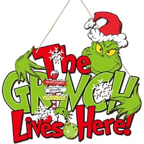 Christmas Decorations Door Sign, Xmas Decorations Wooden Hanging Sign Christmas Home Decor Seasonal Winter Holiday Funny Indoor Outdoor Party Decor