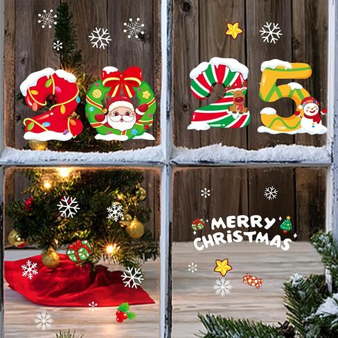 ملصقات نافذة عيد الميلاد، ملصقات نافذة عيد الميلاد، زينة نافذة عيد الميلاد، زينة نافذة العطلات (HYC-59) in Kuwait