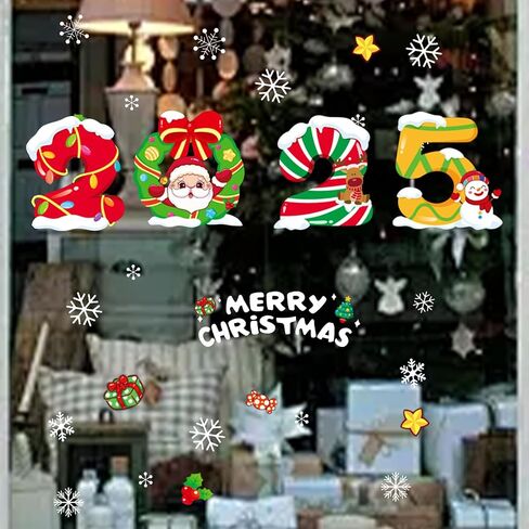 ملصقات نافذة عيد الميلاد، ملصقات نافذة عيد الميلاد، زينة نافذة عيد الميلاد، زينة نافذة العطلات (HYC-59) in Kuwait