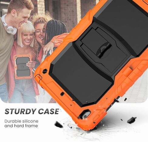 حافظة HXCASEAC مقاومة للصدمات لجهاز iPad الجيل السادس/الخامس، حافظة iPad Air 2 / Pro 9.7 بوصة مع واقي شاشة/حامل مدمج، [3 طبقات] حافظة iPad 9.7 بوصة 2018/2017/2016/2014 غطاء واقٍ، أسود in Kuwait