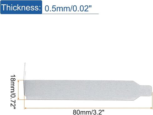 MECCANIXITY 12PCS Silvery PCI Slot Cover Dust Filter, Blanking Plate Ventilation Deflector Bracket Expansion for Computer Cases in Saudi Arabia