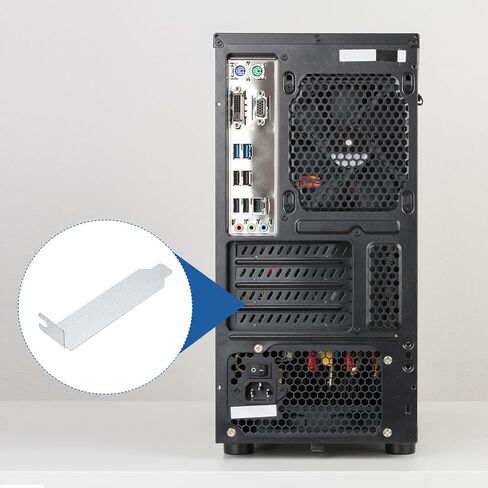 MECCANIXITY 12PCS Silvery PCI Slot Cover Dust Filter, Blanking Plate Ventilation Deflector Bracket Expansion for Computer Cases in Saudi Arabia