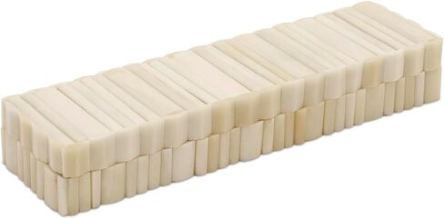 Handicrafts Home Handmade Ivory Pattern Decorative Box - Storage Organizer, Decor Centrepiece, Memory Keepsakes, Home Decor - Boho Style Treasure Box, Multipurpose Gift - Stem, 10x2.5x1.5 in Kuwait