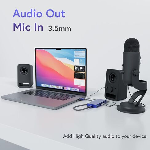 AFFHAUSEN USB-C Hub (3 in 1) HM02, with 4K UHD HDMI Port, USB-A 5 Gbps Data Port, and USB-C with 100W Power Delivery Port for iPad, MacBook Pro, iPhone 15 Pro, XPS, and More in Kuwait