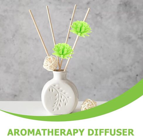 Beavorty Mini Sola Wood Flower Car Accessories 100pcs Flower Diffuser Essential Oil Diffuser Passive Diffuser for Home Office Car Diffuser Flowers in Kuwait