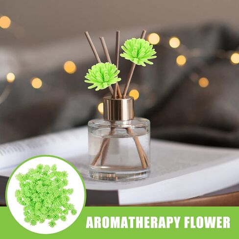 Beavorty Mini Sola Wood Flower Car Accessories 100pcs Flower Diffuser Essential Oil Diffuser Passive Diffuser for Home Office Car Diffuser Flowers in Kuwait