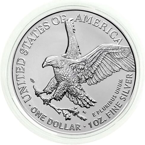 Mobiegar 2024-عملات النسور الفضية الأمريكية بالدولار الأمريكي غير المتداولة عملة تذكارية مطلية بالفضة مع صندوق in Kuwait