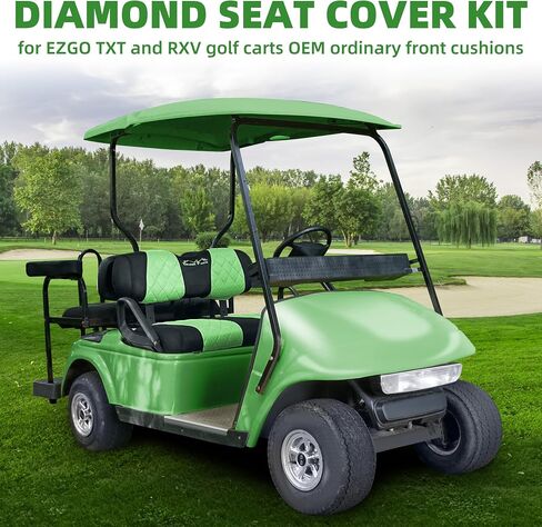Golf Cart Seat Covers for EZGO TXT and RXV Golf Carts.Breathable and Washable Sandwich Mesh Air Spacer.Renew Your Golf Cart. (Grey/Black) in Saudi Arabia