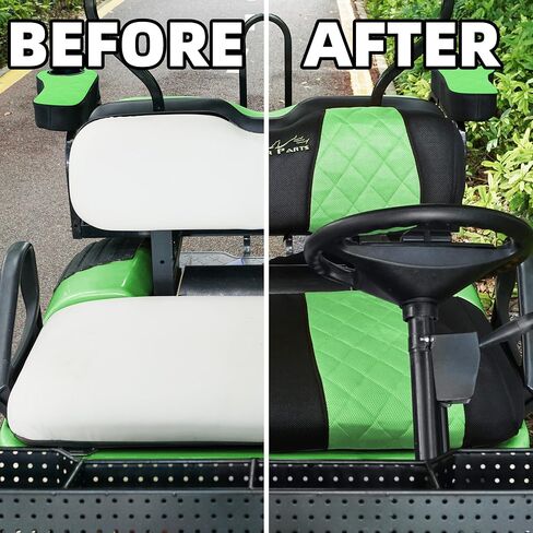 Golf Cart Seat Covers for EZGO TXT and RXV Golf Carts.Breathable and Washable Sandwich Mesh Air Spacer.Renew Your Golf Cart. (Grey/Black) in Saudi Arabia
