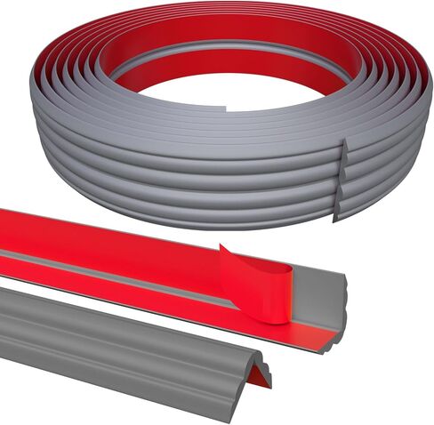 قالب تقليم مرن للزاوية الداخلية والخارجية، قالب حائط قابل للتقشير واللصق مقاس 1.6 بوصة × 20 قدمًا، واقي زاوية الجدار، واقيات زاوية ذاتية اللصق وشريط السد لزاوية حافة الجدار in Kuwait