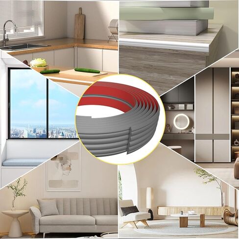 قالب تقليم مرن للزاوية الداخلية والخارجية، قالب حائط قابل للتقشير واللصق مقاس 1.6 بوصة × 20 قدمًا، واقي زاوية الجدار، واقيات زاوية ذاتية اللصق وشريط السد لزاوية حافة الجدار in Kuwait