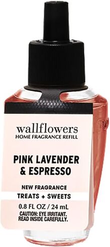 Bath + Body Works Pink Lavender Espresso Wallflower Refill Bulb - 1 Refill Bulb in Pink Lavender and Espresso Scent - Scented Wallflower Refills for Wallflower Plugs in Saudi Arabia
