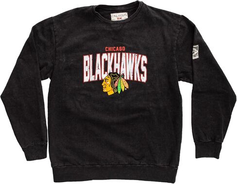 Calhoun NHL Surf & Skate Unisex Acid Wash Ultra-Soft Crewneck Sweatshirt in Kuwait