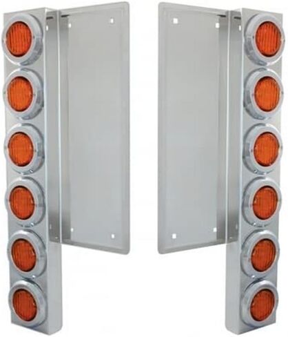 United Pacific 37349 - Rear Ss Air Cleaner Light Bar With Bracket For Peterbilt Trucks - Reflector/Clearance/Marker Ligh in Saudi Arabia