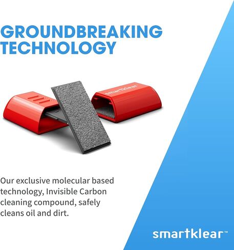 SmartKlear Smart Phone Screen Cleaner - Efficient and Durable Carbon Microfiber Technology (Black Rubber & Silver Metallic) in Kuwait
