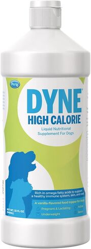 Pet-Ag Dyne High Calorie Liquid Nutritional Supplement for Dogs & Puppies 8 Weeks and Older - 32 oz, Pack of 2 - Supports Performance and Endurance - Sweet Vanilla Flavor in Saudi Arabia