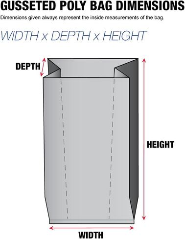 أكياس بولي من تيب لوجيك TLPB1525، 2 مل، 3 بوصة × 2 بوصة × 8 بوصة، شفافة (عبوة من 1000 كيس) in Kuwait