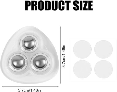 8pcs Mini Caster Wheels for Counter & Kitchen Appliances, Universal Appliance Wheels 360° Swivel Wheel Roller Casters Sticky Pulley Wheels for Trash Can Storage Box Small Furniture in Saudi Arabia