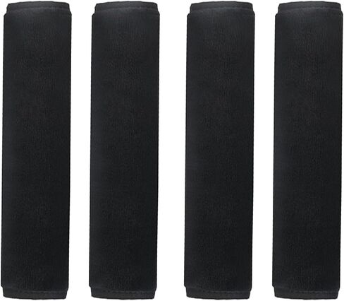 4 PCS Soft Auto Seat Belt Cover Seatbelt Shoulder Pad Cushions Compatible with All Cars and Backpacks Crossbody Packs Black Color in Saudi Arabia