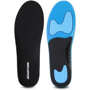 Arch Support Insoles, Plantar Fasciitis, Corrective Insoles(Black,Men 10-11.5 / Women 12-13.5)