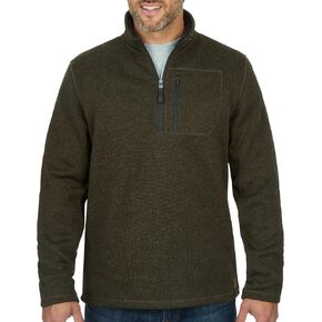 Coleman Men's Lightweight 1/4 Zip Sweater Fleece with Sherpa Collar - Comfortable Quarter Zip Design for Everyday Wear