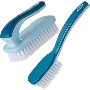Scrub Brush for Stains,Laundry Stain Brush,Household Cleaning Bathroom Fabrics Wash Brush,Household Cleaning Clothes Scrubbing Brushes for Cleaning Clothes,Shoes, Jacket, Bags -2 Pack