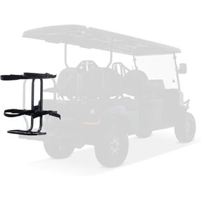 Kandi Golf Bag Holder Attachment for 4P & 6P Carts, Secure Golf Bag Rack Kruiser Carts, Fits Rear Seat Safety Bar, Holds Up to 150 lbs, Compatible Kruiser 4P & 6P Models