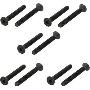 uxcell 1/4-20 x 2" Alloy Steel Flat Head Hex Socket Cap Screw 10pcs
