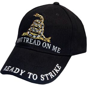 EagleEmblems Don't Tread On Me Cap, Black, Adjustable