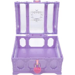 1 Set Storage Box with Lock Para Guardar Girl Piggy Banks for Kids Crystals Decor Jewelry Trinket Organizer Jewelry for Girls Small Abs Pink Treasure Chest Child Princess