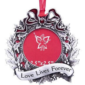 Christmas Tree Ornament Picture Frame Holiday Keepsake Gift Home Decor Christmas Decorations Xmas Gifts Pendant with 2.5" Photo Frame Insert (Golden 2024) in Saudi Arabia