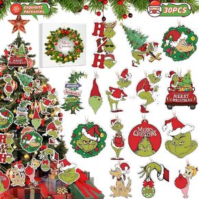 زينة معلقة لعيد الميلاد - قطع لصوص عيد الميلاد زينة معلقة لمستلزمات حفلات شجرة عيد الميلاد ديكور جدار باب المنزل in Kuwait