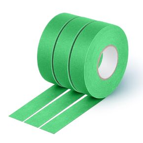 NETEHA 3 Rolls Painters Tape Masking Tape 0.78 Inch x 55 Yard, Heat Resistant No Residue Automotive Adhesive Tape for Automotive Paint and DIY Paint Projects (Green)
