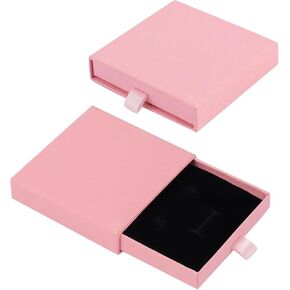 Framendino, 2 Pack Cardboard Jewelry Paper Boxes Bulk Ring Boxes with Lids 3.1x3.1x0.7 Inch Small Jewelry Boxes for Bracelets Necklace Earring Bracelet Ring (Purple)