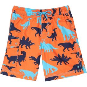 شورت Dino Silhouettes للأولاد من Hatley (طفل صغير/أطفال صغار/أطفال كبار) برتقالي 7 (طفل صغير) in Kuwait