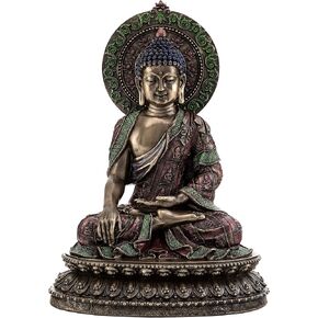 Top Collection Shakyamuni Buddha Statue- "The Enlightened One" Sculpture in Cold Cast Bronze-10.5-Inch Supreme Buddha Figurine
