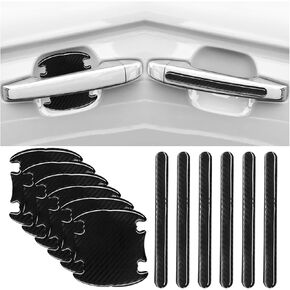 Car Door Handle Scratch Protector, Clear Traceless Car Door Cup Handle Sticker Decal, Car Door Bowl Protector, Car Door Paint Protection Film for Most Models (8PCS)