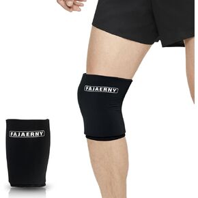 Reusable Gel Hot Cold Compression Therapy Sleeve for Knee, Flexible Hot Cold Pack for Knee Pain and Calf Injuries, Bruises & Sprains, 360° Coverage for Effective Pain Relieve- Black