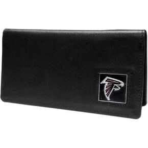 NFL Siskiyou Sports Fan Shop Atlanta Falcons Leather Checkbook Cover One Size Black