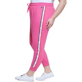 Tommy Hilfiger Sport Womens Plus Sweatpants Workout Jogger Pants Pink 2X